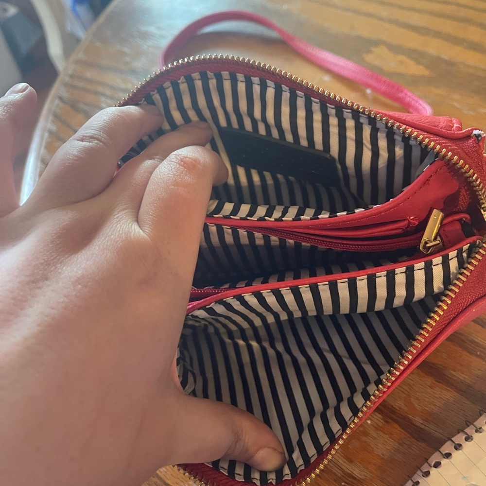 Charming Charlie Red Cross Body Purse